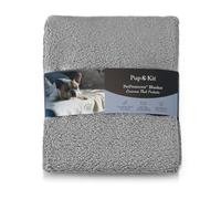 Luxury Pet Protector Waterproof Fleece Dog Blanket - Extra Large 121x72cm Grey Colour, Machine Washable & Tumble Dry, Cover For Sofa, Crate Bed, Car Seat or Travel Mat