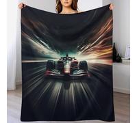 Luxury Plush F1 Racing Throw Blanket, Tipped Blanket, Super Warm, Flannel, Elegant, Fluffy Decoration Blanket for Sofa, Armchair, Couch And Bed,（180×200cm）