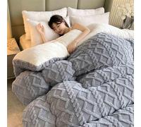 Luxury Plush Quilt Thickened Winter Blanket, Super Warm Cozy Duvet Blanket for Cold Weather