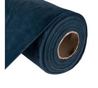 Luxury Plush Velvet Fabric - 60 Inch Wide - Perfect for Upholstery, Chairs, Sofa Coverings, Curtain and Blind Material Durable Velvet Upholstery Fabric, Home Decor (Midnight Blue, 1 Metre)