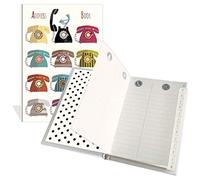 Luxury Pocket Address Book - Tweeter & Telephones Design- 104 Pages - Size 91mm x 130mm