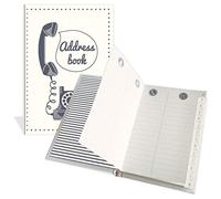 Luxury Pocket Address Book - Vintage Telephone Design- 104 Pages - Size 91mm x 130mm