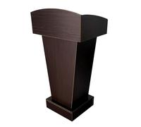 Luxury Podium Stand with 2 Open Storage Compartments Elegant Rednerpult for Churches Desktop Lectern for Presentations Durable & Stylish Speaker's Desk