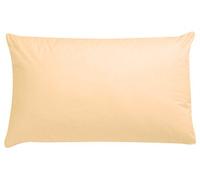 Luxury Polycotton Pair of Plain Pillowcase, 49cm x 74cm - Peach, Pack of 2