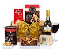 Luxury Port & Stilton Classic Christmas Hamper - Gourmet Cheese & Wine Gift Set with Blue Stilton, Puff Pastry Twists, Shortbread - Port & Cheese Hampers for Him & Her, from Regency Hampers