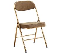 Luxury Portable Folding Chair Comfortable Velvet Upholstered Dining Chair Stylish Indoor Reception Seat with Cushion Supports up to 130kg Perfect for Home & Events