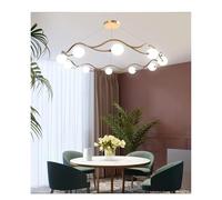 Luxury Post-Modern Pendant Light Simple Glass Balls Indoor d Ring Decor Fixture for Living Room Bedroom,s