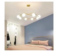 Luxury Post-Modern Pendant Light Simple Glass Balls Indoor d Ring Decor Fixture for Living Room Bedroom,s
