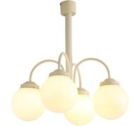 Luxury Practical Chandelier Featuring 4 Lamp Holders, 20" High x 20" Wide, Infused with Coastal Style Elements. A Versatile Lighting Fixture,Chandelier