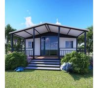 Luxury Prefabricated Tiny Home | Modern Design Capsule House with Bathroom | Glass Modular Studio Villa for Resort Use | Panoramic View Space Pod
