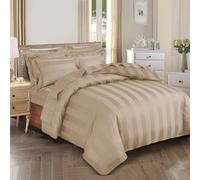 Luxury Product 100% Hotel Egyptian Cotton 300 Thread Count Bedding Fitted Sheet Duvet Quilt Set with cases Black/Grey/White (beige, double)