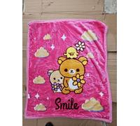 Luxury Product 2ply Soft Mink Baby Cot/Pram Warm Fleece Blanket Toddler Boys & Girls 100x140CM (Bright Pink)