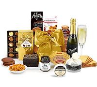 Luxury Prosecco Gift Set in Handmade Willow Basket - Wellington Prosecco Hamper with Farmhouse Pâté, Cheddar, Brie, Oatcakes - Food & Drink Gifts for Birthdays and Celebrations, from Regency Hampers