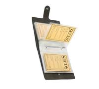 Luxury PU Leather Storage Organizers with Metal Clasp and 50 Auto Sealing Envelopes for Gardening Collectibles Paper Envelopes with Labels