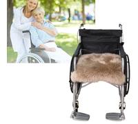Luxury Pure Wool Fleece Wheelchair Cushion Genuine Medical Sheepskin Seat Pad for Ultimate Comfort in Wheelchairs Cars or Home