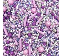 Luxury Purple sprinkles silver pink white lilac pastel sprinkles for cupcake cookies cake toppers pearls chocolate balls metallic pearls cupcakes rods 100s 1000s PRETTY PURPLE