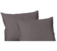 Luxury quality 100% Pure Egyptian Cotton T200 Duvet Cover with pillowcases Bedding Set Color Grey in following Sizes (Grey, Pair of Pillowcase)