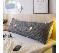 Luxury Quilted Waterproof Double Pillowcase with Envelope Closure, 4ft/5ft/6ft Extra-long Sweat & Stain Resistant Bolster Cushion Cover for Pregnant Maternity Women (style16,48 * 120cm(4ft))