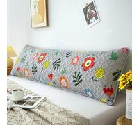 Luxury Quilted Waterproof Double Pillowcase with Envelope Closure, 4ft/5ft/6ft Extra-long Sweat & Stain Resistant Bolster Cushion Cover for Pregnant Maternity Women (style8,48 * 150cm(5ft))