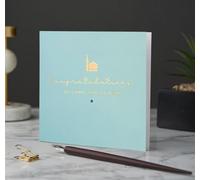 Luxury Quran Completing Congratulations Gold Foiled Card for Boys
