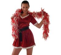 Luxury Red & White Feather Boa 1.8m - 80g