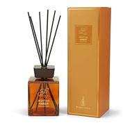 Luxury Reed Diffuser 1000ml, Agathis Amber Room Diffusers, Long Lasting Air Fresheners Home Fragrance, Square Glass Bottle with Black Diffuser Reeds for Home, Office, Kitchen & Bathroom