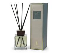 Luxury Reed Diffuser 500ml, Fig & Sandalwood Room Diffusers, Long Lasting Air Fresheners Home Fragrance, Square Glass Bottle with Black Diffuser Reeds for Home, Office, Kitchen & Bathroom