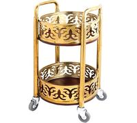 Luxury Restaurant Beverage Cart High-End Mobile Service Trolley Double Arm Drink Station Portable Banquet Equipment Finish Dimensions: 80 * 40cm