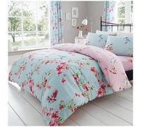 Luxury Reversible Floral Duvet Quilt Cover Bedding Set Single Double King Size