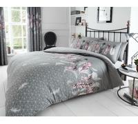 Luxury Reversible Floral Duvet Quilt Cover Bedding Set Single Double King Size