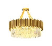 Luxury Round Crystal Chandelier 3 Color LED Ceiling Light Elegant Home Decor Fixture (75cm) - Enhance Your Space with Modern Glamour and Style