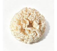 Luxury Ruffled Satin Scrunchie for Women Large Voluminous Puffy Hair Bun Holder Soft Shiny Silk Fabric Hair Tie Elegant Oversized Hair Accessory for Daily Wedding Party
