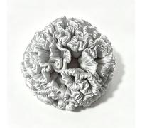 Luxury Ruffled Satin Scrunchie for Women Large Voluminous Puffy Hair Bun Holder Soft Shiny Silk Fabric Hair Tie Elegant Oversized Hair Accessory for Daily Wedding Party