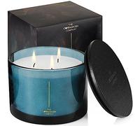 Luxury Scented Candle Gifts for Women | Soy Candle | 40 Hours Burn Time | The Copenhagen Company - Bergamot, Rose & Sandalwood (17oz)