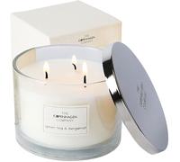 Luxury Scented Candles Gifts for Women | Natural Wax Blend | 35 Hours Burn Time | The Copenhagen Company - Green Tea & Bergamot (12oz)