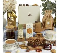Luxury Scottish Food Hamper - Gourmet Hamper With Chocolates, Dundee Cake, Biscuits, Tea and Coffee - Birthday Hampers, Mothers Day Hamper, Premium Hampers for Women and Food Gifts for Men and Women