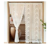 Luxury Sheer Lace Curtains with Rod Pocket for Bedroom Living Room Kitchen - Elegant Tulle Window Drapes 200CM x 200CM Home Divider for Bathroom & Living Space