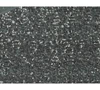 Luxury Shiny Sequin Dance Wear Fabric Material - Grey, 1MTR 140cmx100cm