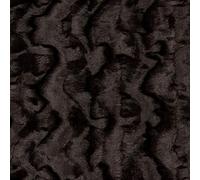 Luxury Short Plush Faux Fur Fabric Material Wavy DK Brown, 1Mtr - 150cm x 100cm