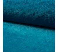 Luxury Short Plush Super Soft Faux Fur Fabric Material - Aqua, 1Mtr - 150cm x 100cm