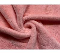 Luxury Short Plush Super Soft Faux Fur Fabric Material Blush 1MTR