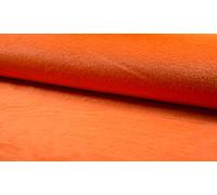 Luxury Short Plush Super Soft Faux Fur Fabric Material - Bright Orange, 1Mtr - 150cm x 100cm