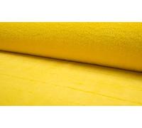 Luxury Short Plush Super Soft Faux Fur Fabric Material - Bright Yellow, Sample