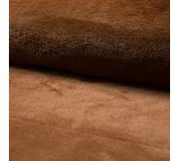 Luxury Short Plush Super Soft Faux Fur Fabric Material - Chestnut, 1Mtr - 150cm x 100cm