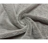 Luxury Short Plush Super Soft Faux Fur Fabric Material Silver Fox 1MTR