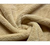 Luxury Short Plush Super Soft Faux Fur Fabric Material Toffee 1/2MTR