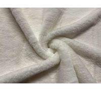 Luxury Short Plush Super Soft Faux Fur Fabric Material White 1MTR
