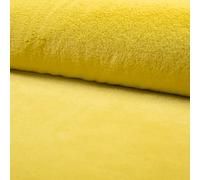 Luxury Short Plush Super Soft Faux Fur Fabric Material - Yellow, Sample