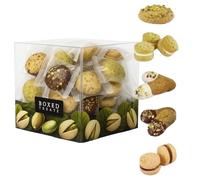 Luxury Sicilian Pistachio & Hazelnut Cookies - Assorted Italian Shortbread Gift Box 500g - Individually Wrapped Biscuits - Premium Gourmet Treats