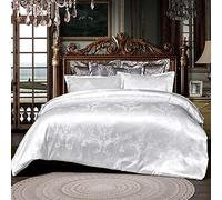 Luxury Silk Satin Bedding Set, Polyester Microfiber Bedspread, King Size Three Piece Set, High Tensile Strength And Not Easy To Tear, Osteoarthritis Friendly Bedding (Five 3pcs 200x200)